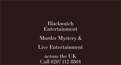 Desktop Screenshot of blackwatchentertainment.co.uk