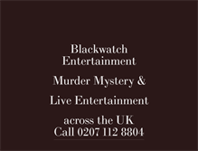 Tablet Screenshot of blackwatchentertainment.co.uk